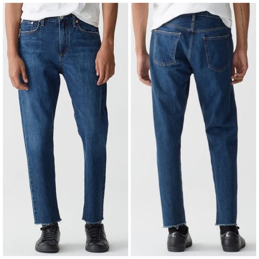 AGOLDE Cut Off  Hero Tapered Slim Jeans Size 36